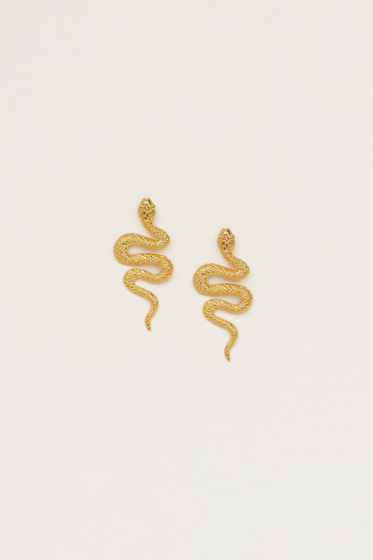 Charlotte Penman Uraeus Studs | Gold Plate