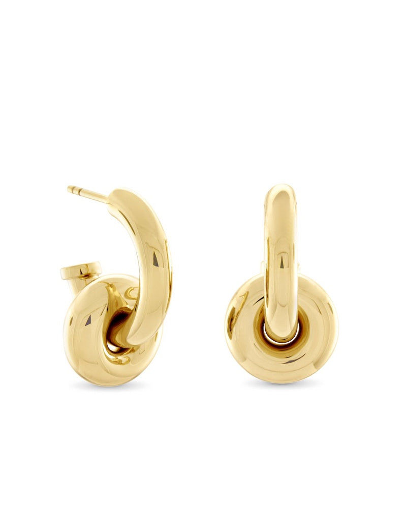 Monarc Hermione Hoops, Gold Vermeil