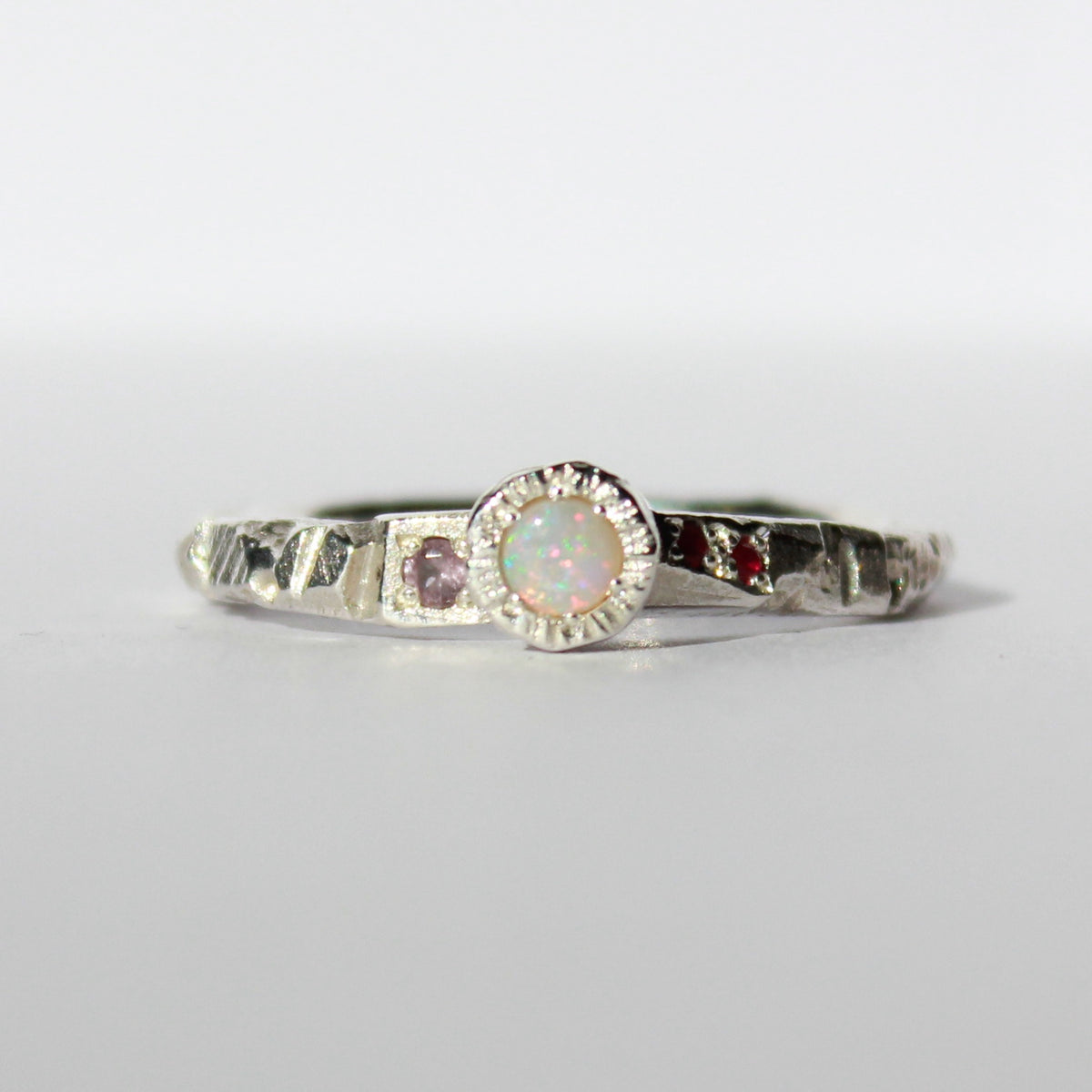 Jenna Love Facet Ring | Opal | Ruby | Spinel
