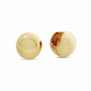 Monarc Consero Orb Huggie Earrings | Gold Vermeil