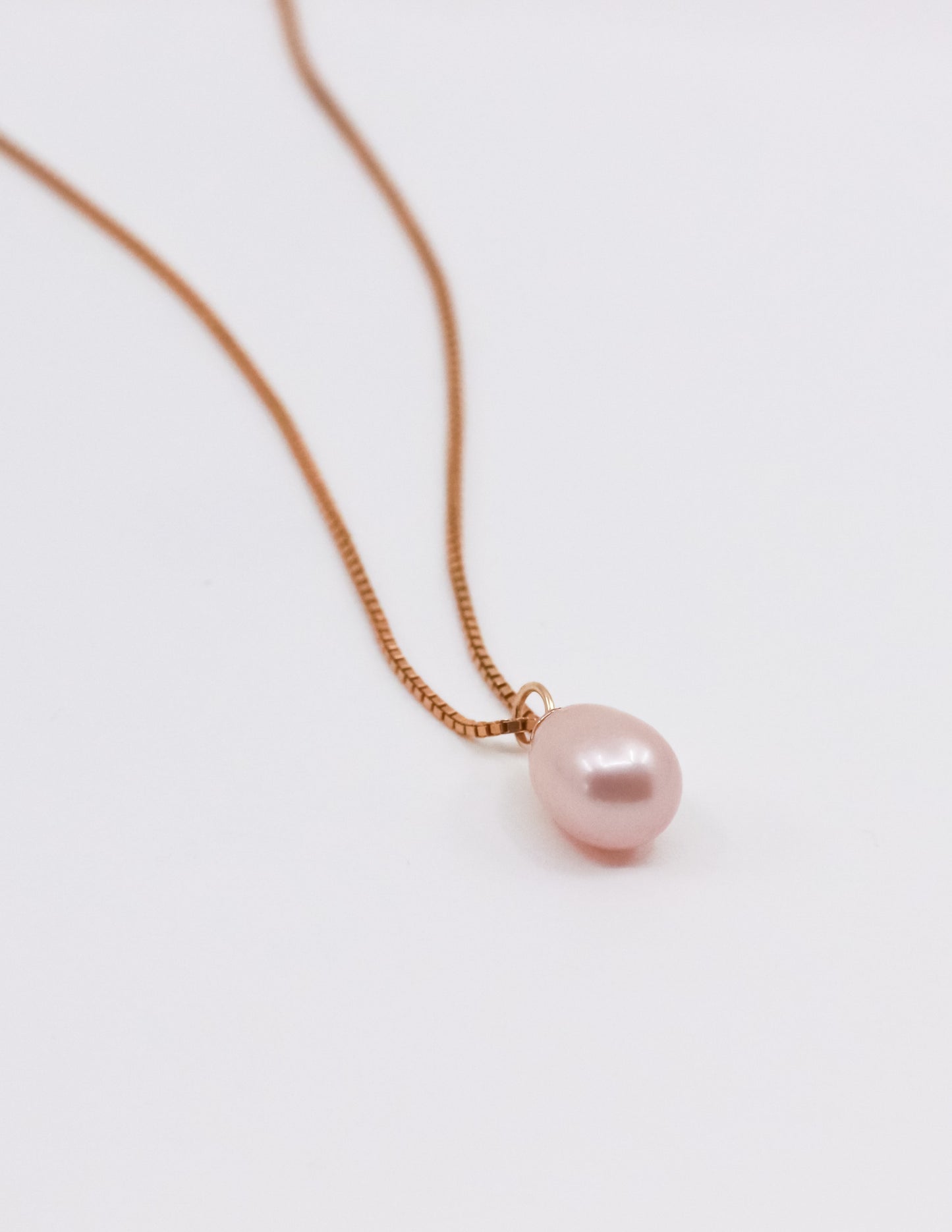 Lisa Webb | Pink Pearl Drop Necklace
