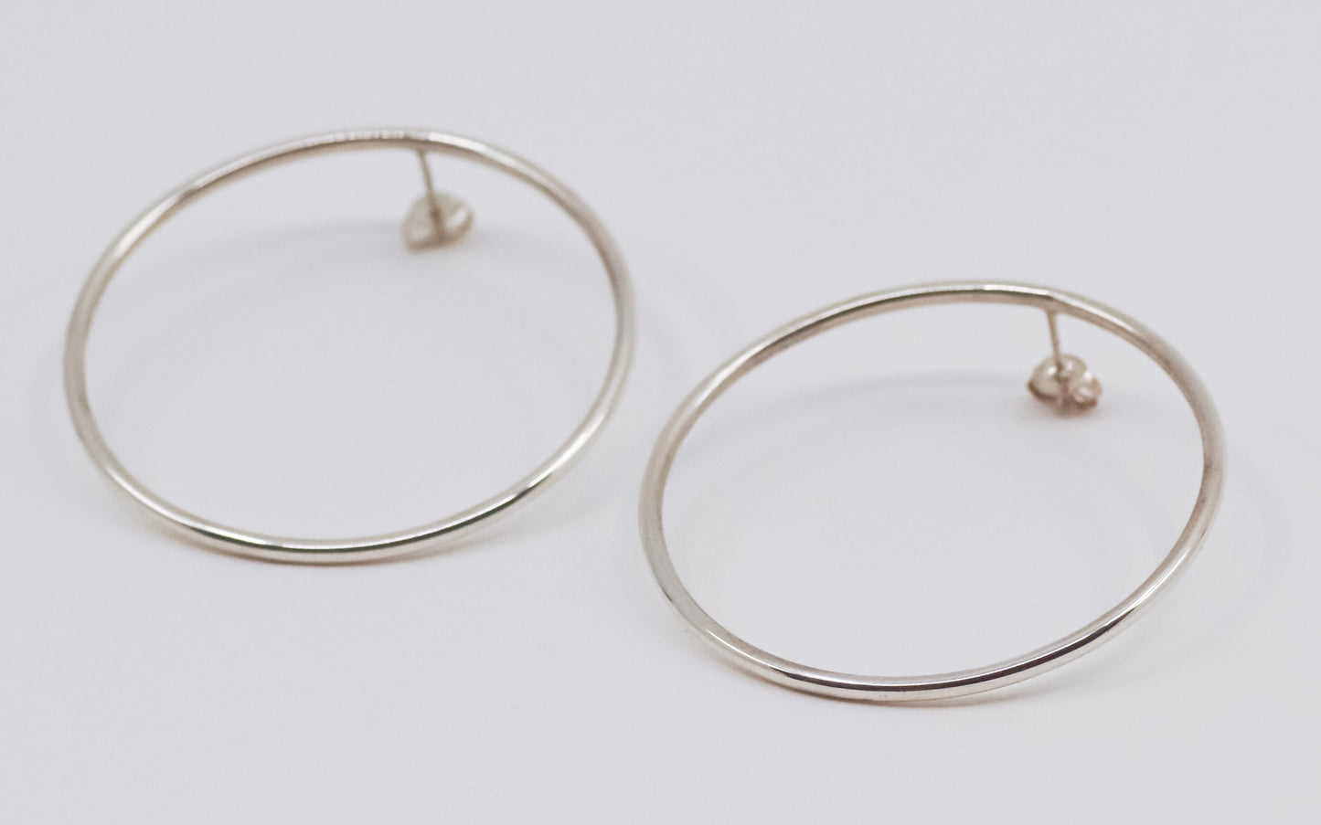 Lisa Webb Sol Hoop Stud Earrings Large | STG Silver
