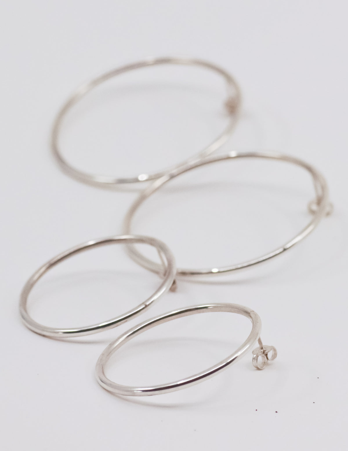 Lisa Webb Sol Hoop Stud Earrings Small | STG Silver