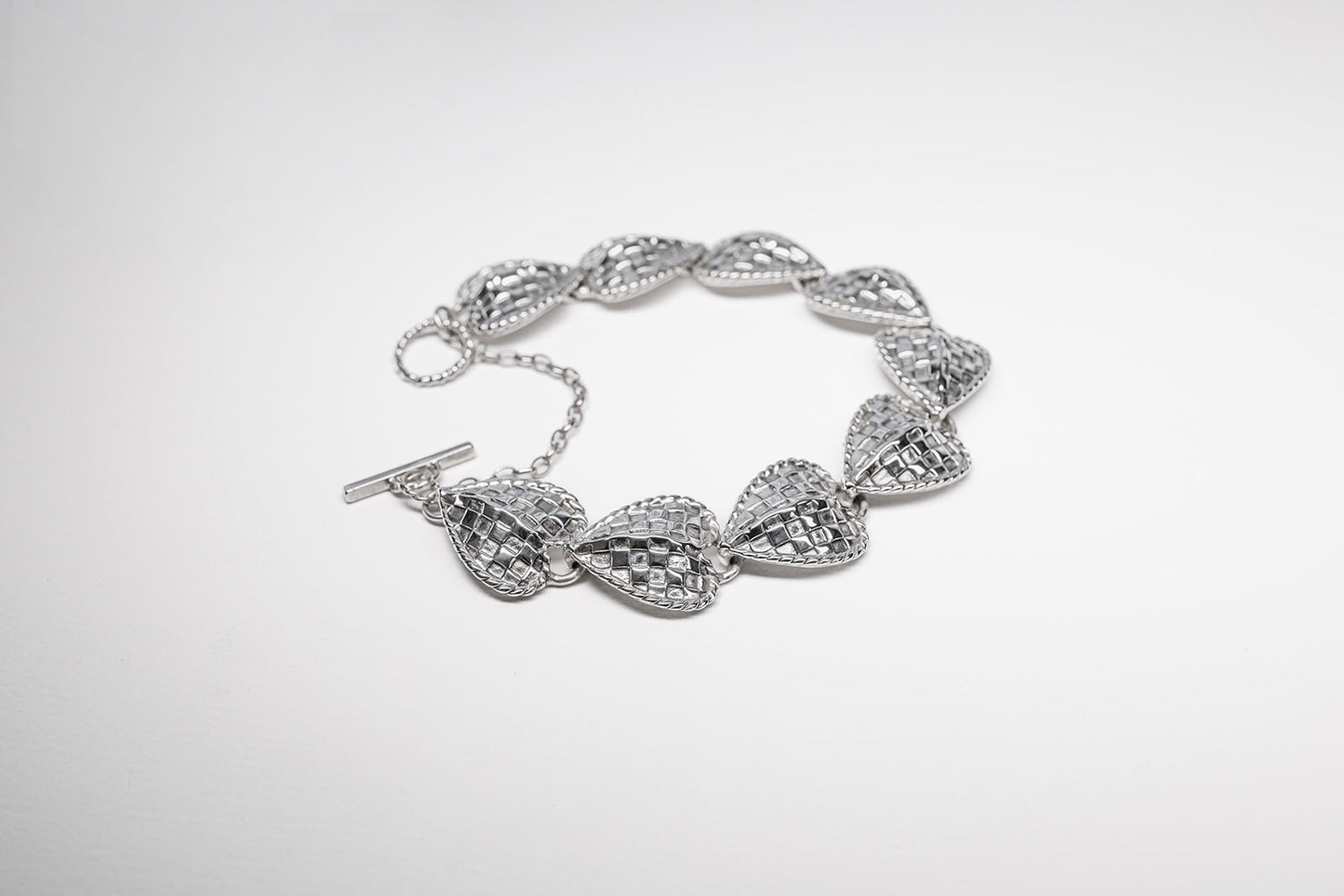Lisa Webb Woven Heart Bracelet | STG Silver