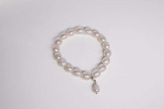 Lisa Webb Oval Freshwater Pearl Bracelet | STG Silver