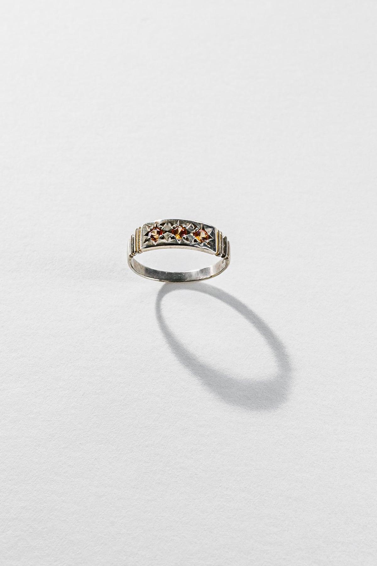 Lisa Webb Orion's Belt Ring | STG Silver | Padparadscha Sapphire