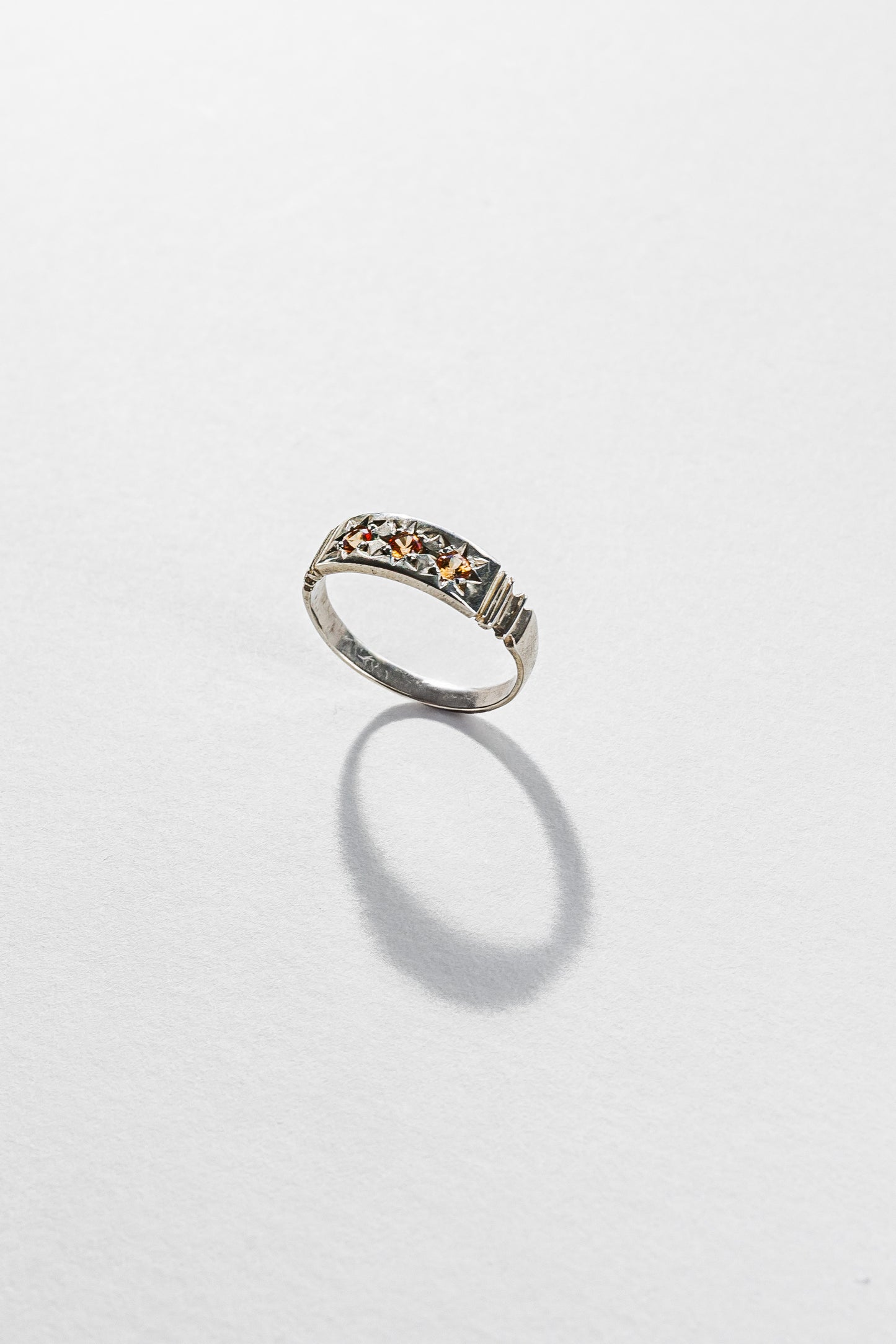 Lisa Webb Orion's Belt Ring | STG Silver | Padparadscha Sapphire