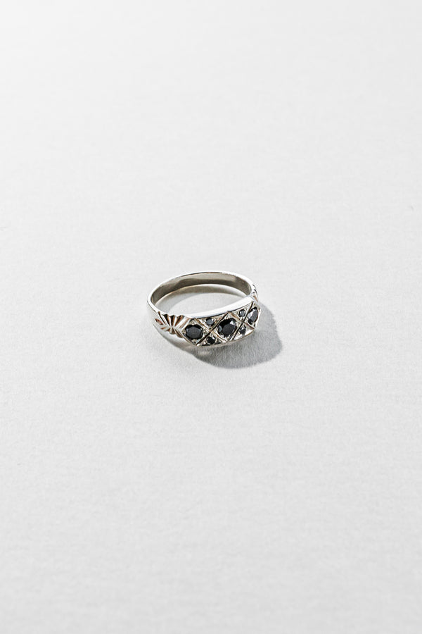 Lisa Webb The Pleiades Ring | STG Silver | Black Diamond