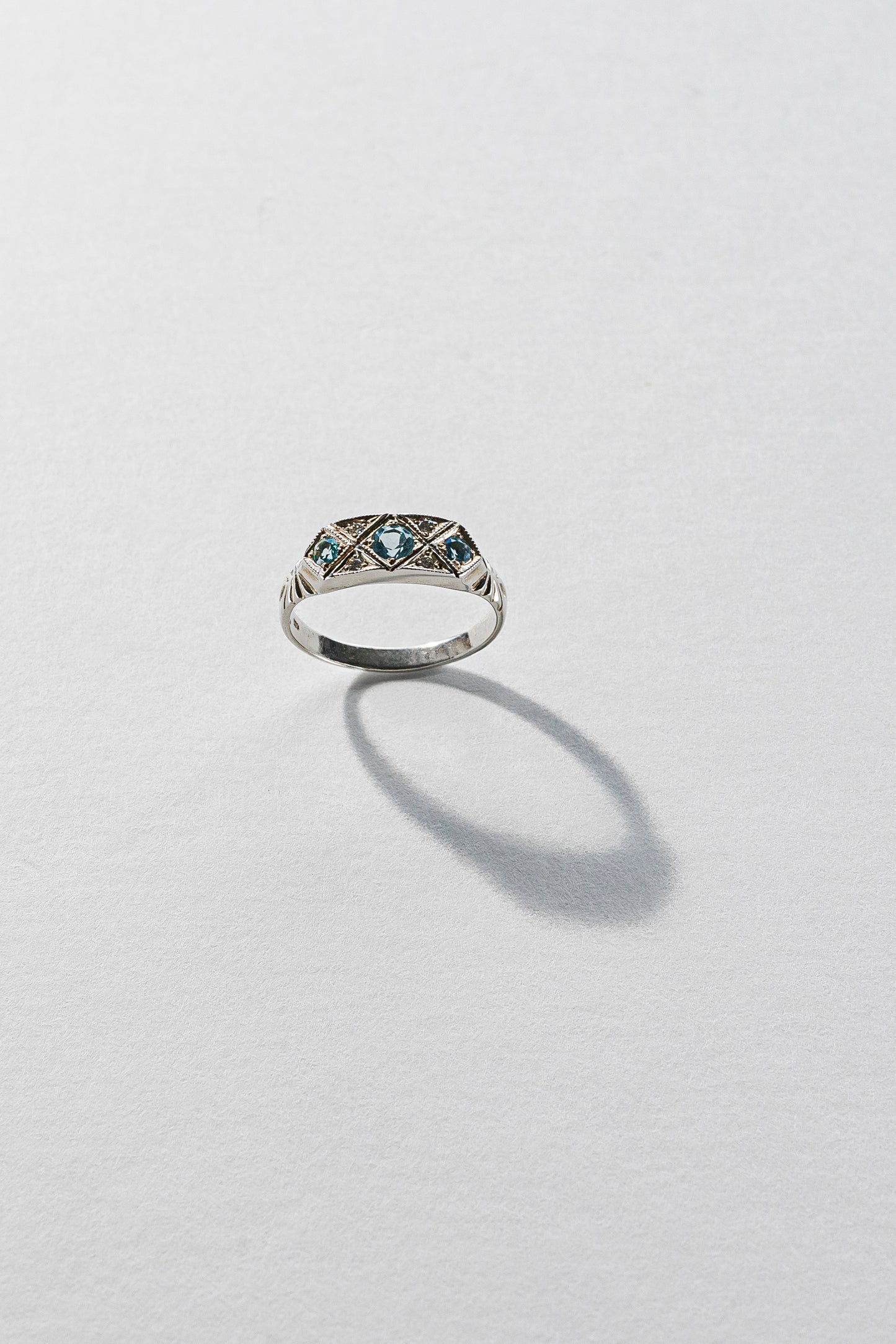 Lisa Webb The Pleiades Ring | STG Silver | Aquamarine | Diamond
