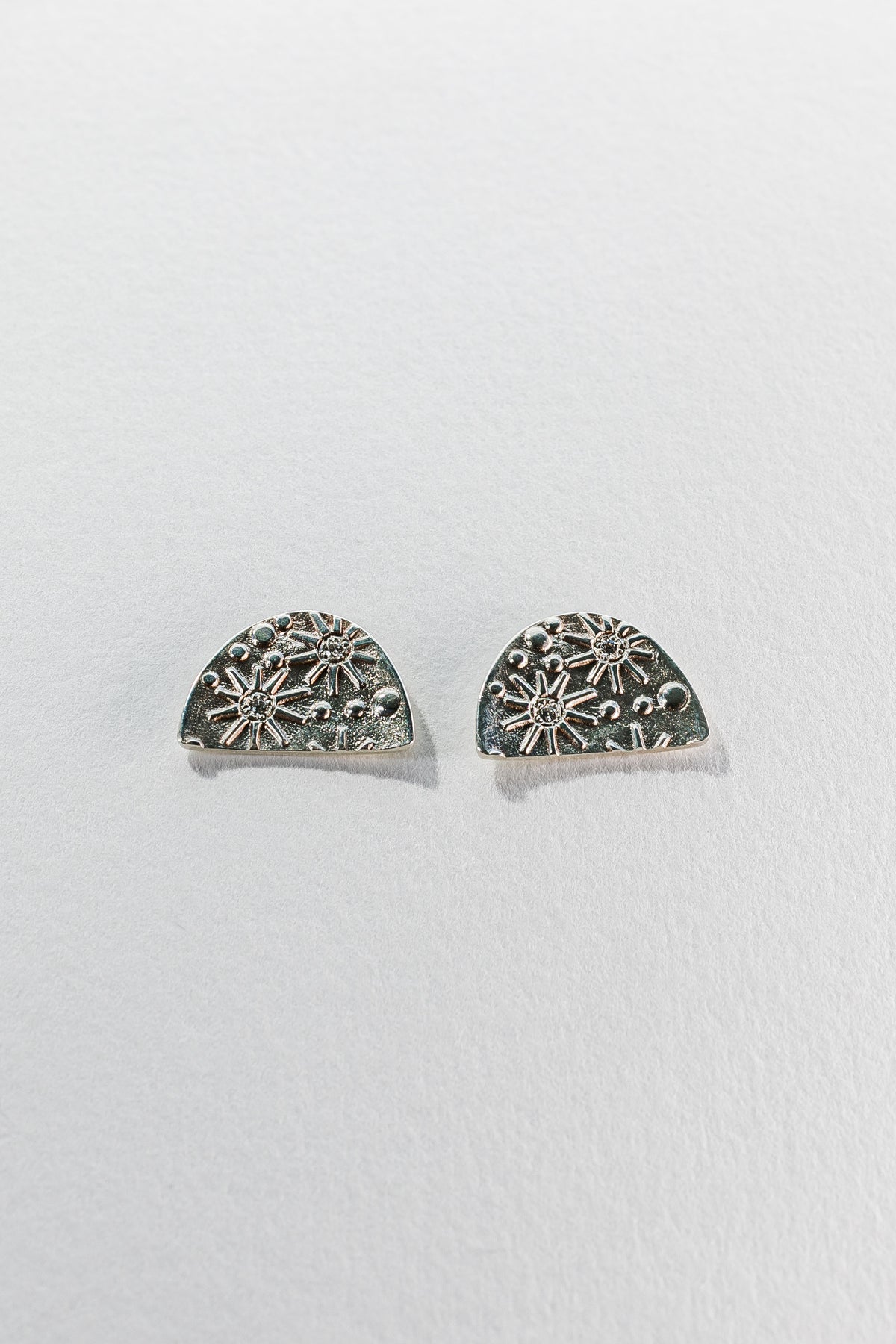 Lisa Webb Celestial Stud Earrings | STG Silver | Diamond