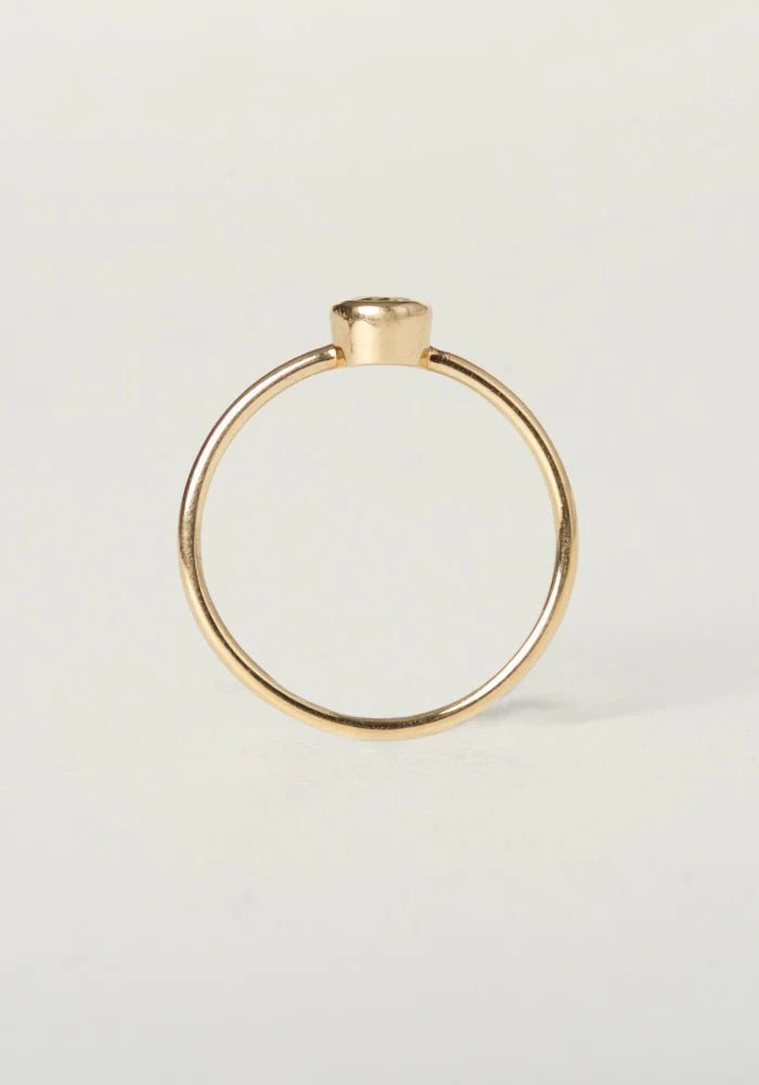 Charlotte Penman Jewellery Mini Celine Ring | 3mm Dimond | Fine | 9k Gold - Tea & Tonic Matakana - Charlotte Penman Jewellery