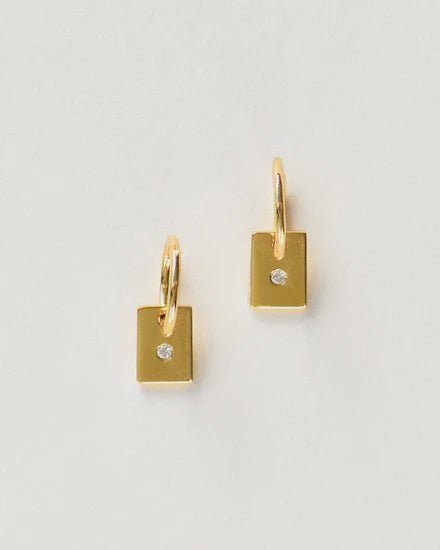 Charlotte Penman Jewellery Momento Hoops | Diamonds | 9k Gold - Tea & Tonic Matakana - Charlotte Penman Jewellery