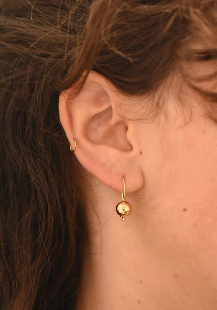 Louisa Earrings | Fine | 9k Gold - Tea & Tonic Matakana - Charlotte Penman Jewellery