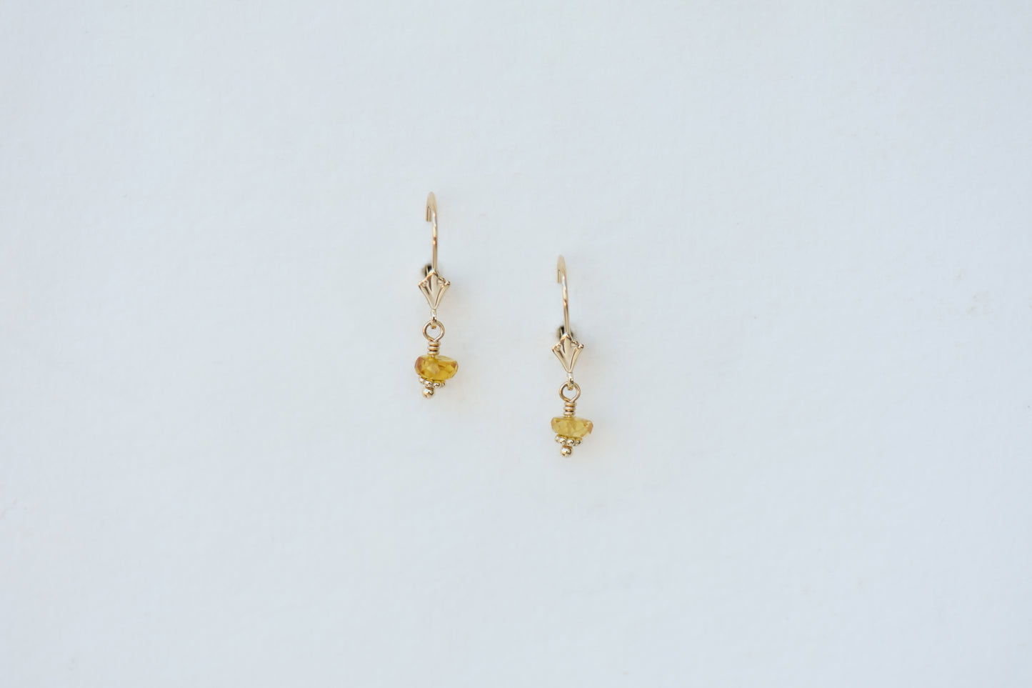 Charlotte Penman Fine | Simone Earrings | Yellow Sapphires | 14k Gold
