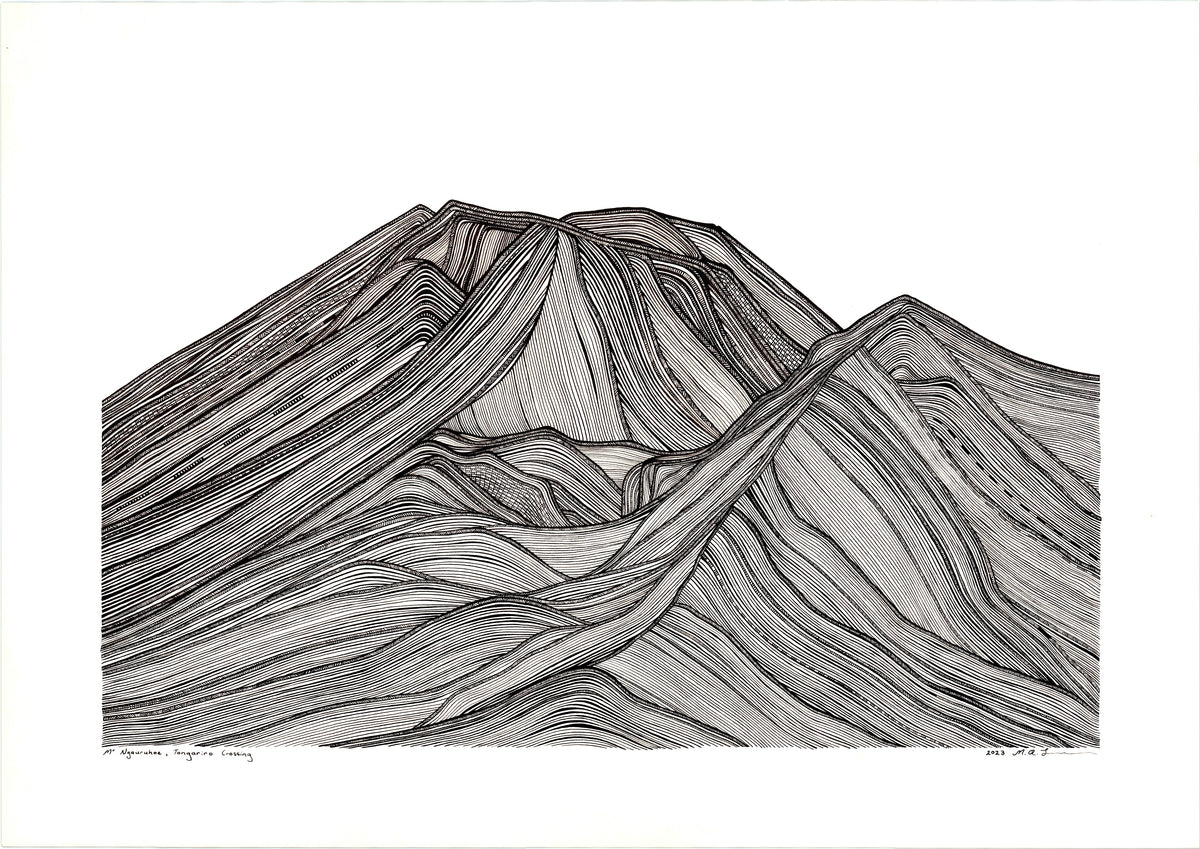 MONNI Art | Mt Ngauruhoe - Tongariro Crossing Card