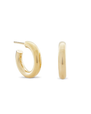 Little Chubbies Hoops, Pair, Gold Vermeil - Tea & Tonic Matakana - Monarc Jewellery