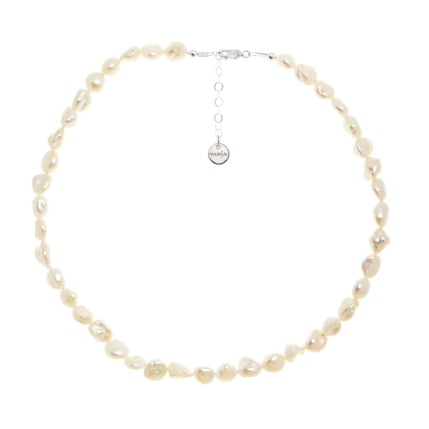 Margarita Porlamar Necklace - Medium Baroque Pearl - Tea & Tonic Matakana - Vania