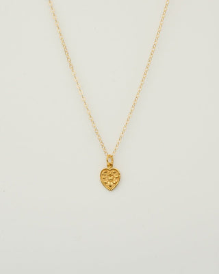 Sacred Heart Necklace, 18k Gold Plate - Tea & Tonic Matakana - Charlotte Penman