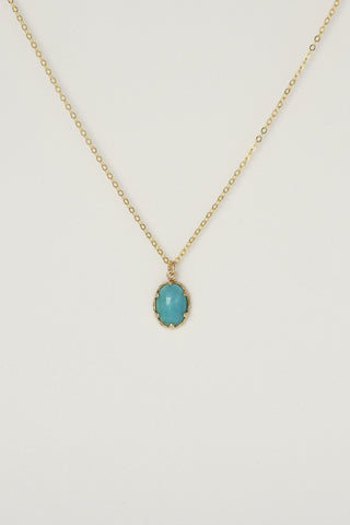 Charlotte Penman Selena Necklace | Jade | Gold Plate