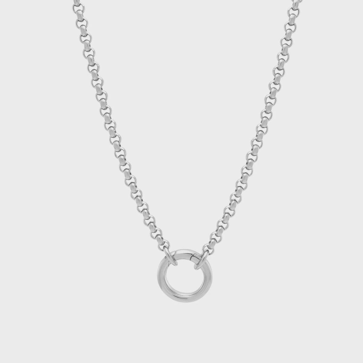 Monarc Cor Necklace | Silver