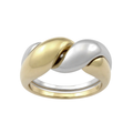 Monarc Two Tone Puzzle Ring | 9k Gold & Sterling Silver