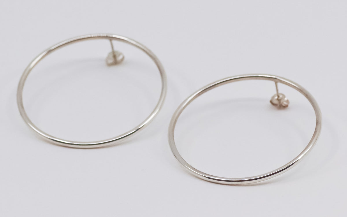 Lisa Webb Sol Hoop Stud Earrings Small | STG Silver
