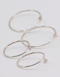 Lisa Webb Sol Hoop Stud Earrings Small | STG Silver
