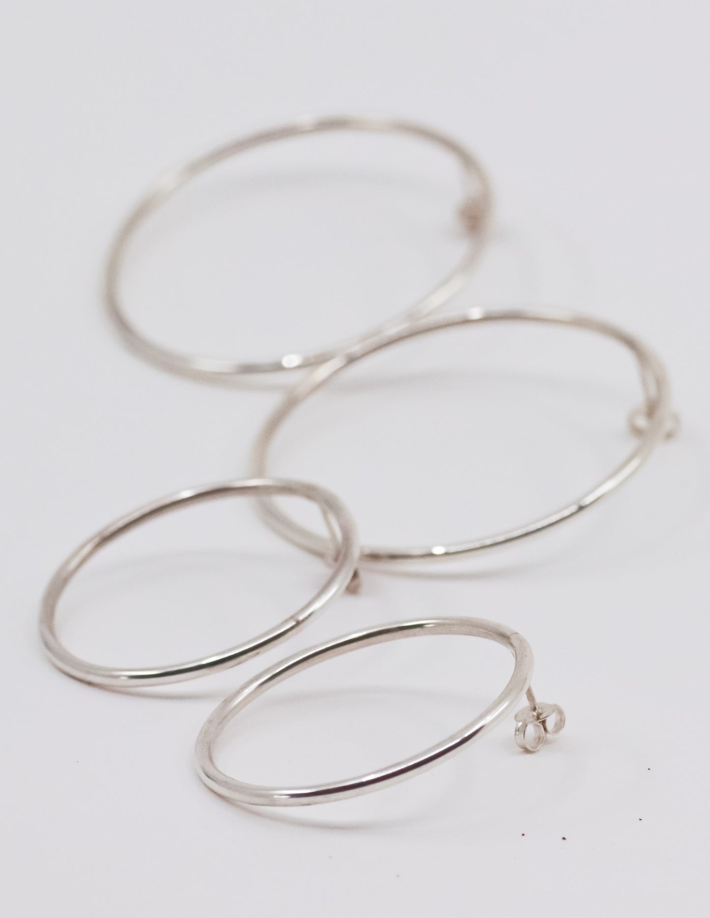 Lisa Webb Sol Hoop Stud Earrings Large | STG Silver