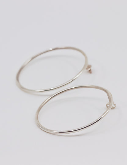 Lisa Webb Sol Hoop Stud Earrings Large | STG Silver