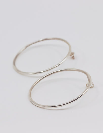 Lisa Webb Sol Hoop Stud Earrings Small | STG Silver