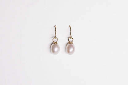 Lisa Webb Classic Pearl Drop Earrings Large | 9CT Gold