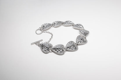 Lisa Webb Woven Heart Bracelet | STG Silver