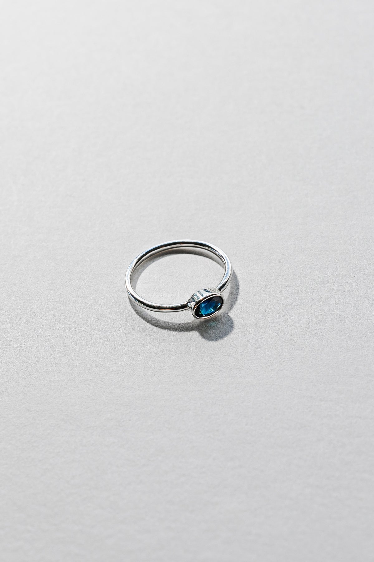 Lisa Webb Oval Solitaire Ring | STG Silver | Australian Sapphire