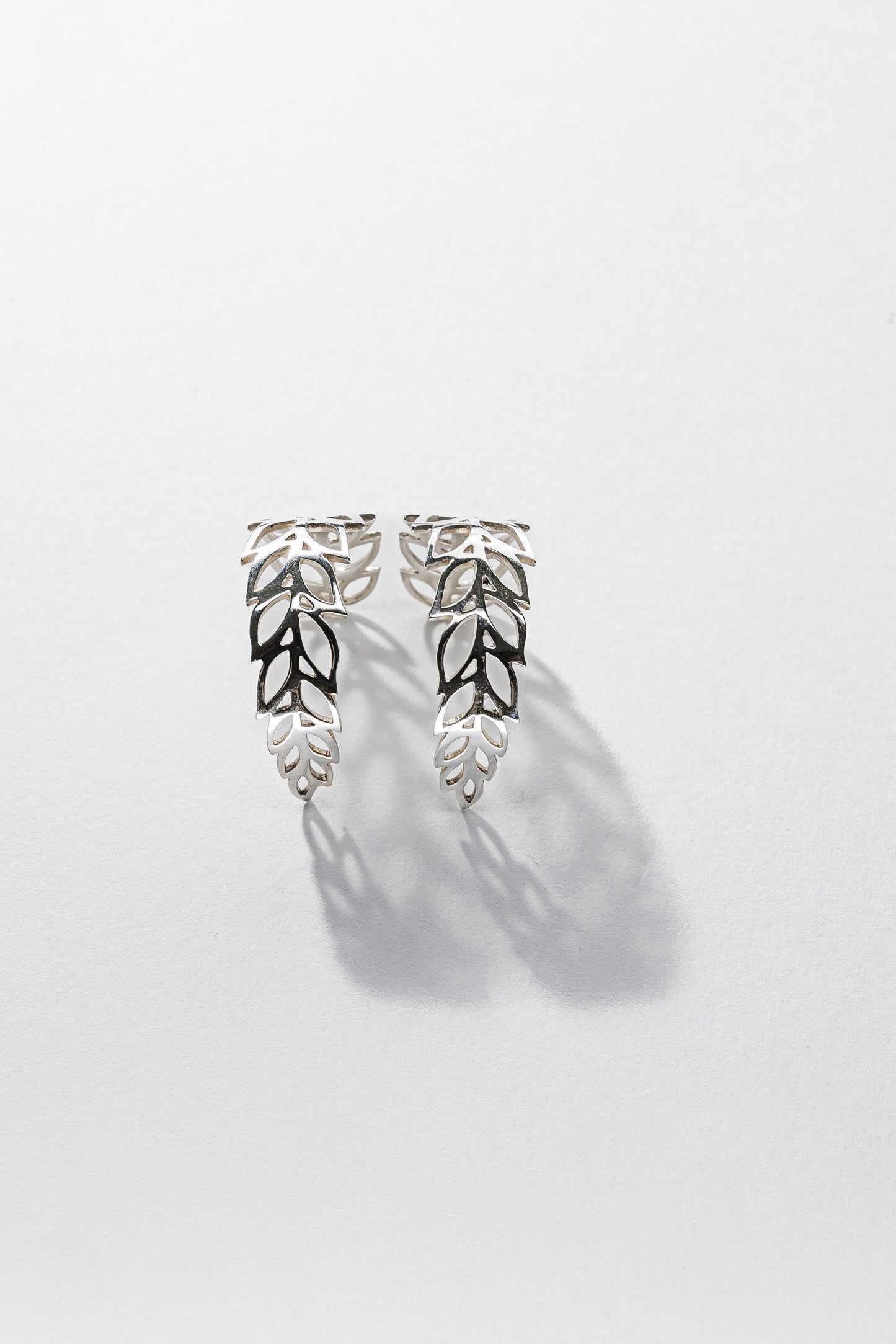 Lisa Webb Fern Hoop Earrings | STG Silver