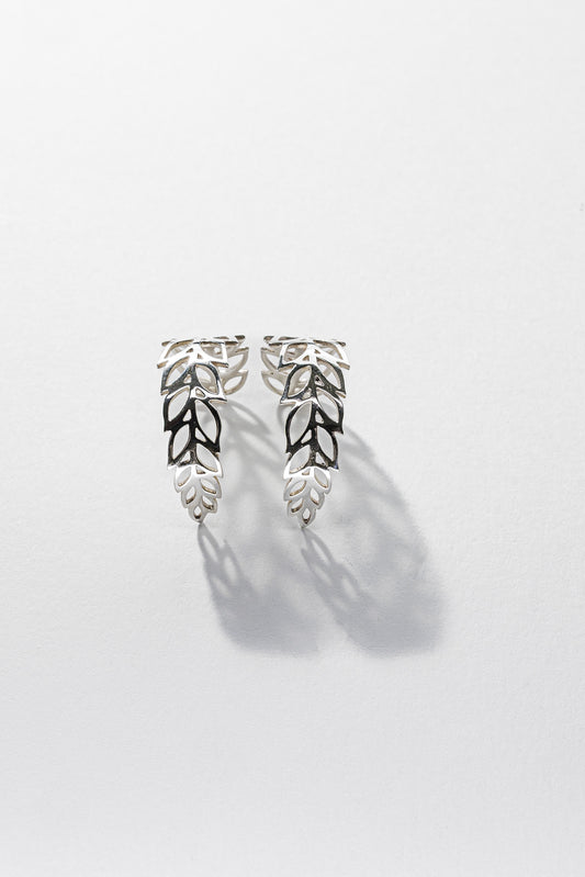 Lisa Webb Fern Hoop Earrings | STG Silver