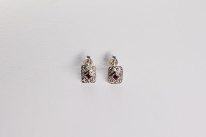 Lisa Webb Ruby In the Dust Earrings | STG Silver | Ruby