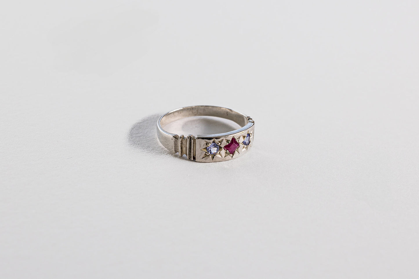 Lisa Webb Orion's Belt Ring | STG Silver | Ruby & Tanzanite