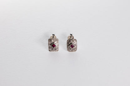 Lisa Webb Ruby In the Dust Earrings | STG Silver | Ruby