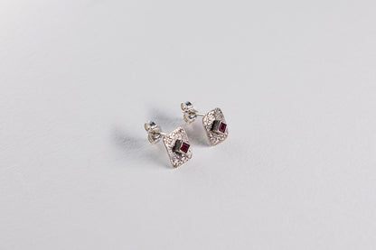 Lisa Webb Ruby In the Dust Earrings | STG Silver | Ruby