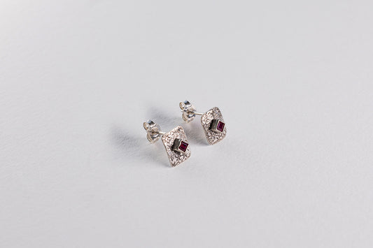 Lisa Webb Ruby In the Dust Earrings | STG Silver | Ruby