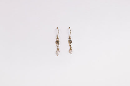 Lisa Webb Delicate Pearl Dangle Earrings | 9CT Gold