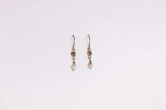 Lisa Webb Delicate Pearl Dangle Earrings | 9CT Gold