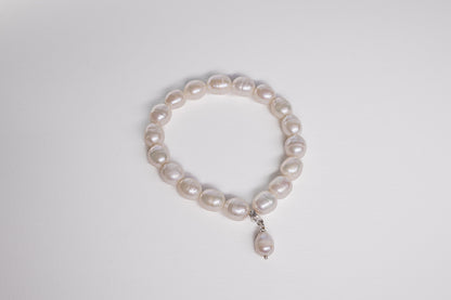 Lisa Webb Oval Freshwater Pearl Bracelet | STG Silver