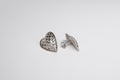 Lisa Webb Woven Heart Stud Earrings | STG Silver