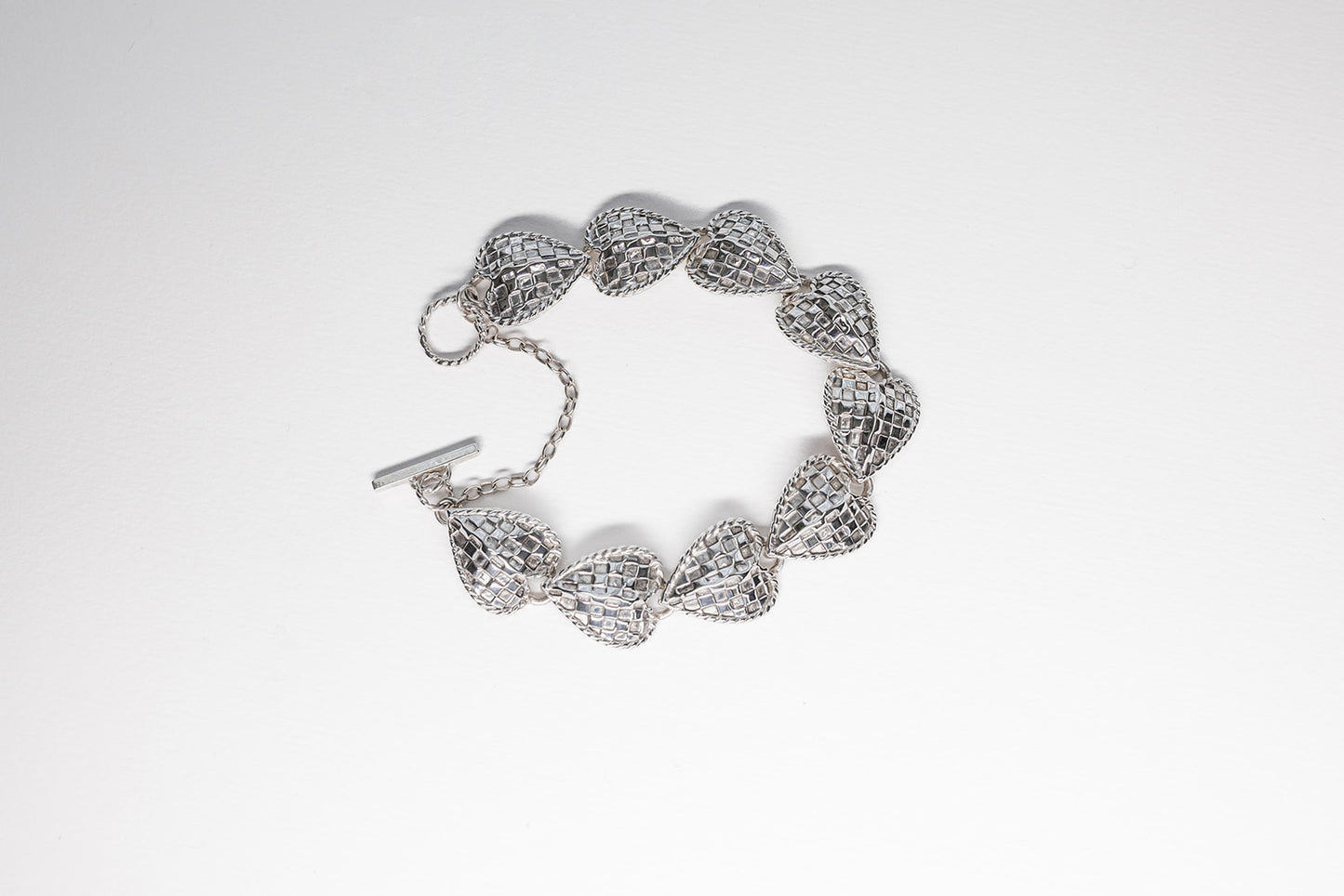 Lisa Webb Woven Heart Bracelet | STG Silver