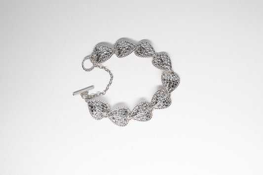 Lisa Webb Woven Heart Bracelet | STG Silver