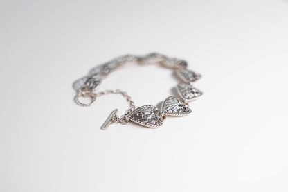 Lisa Webb Woven Heart Bracelet | STG Silver