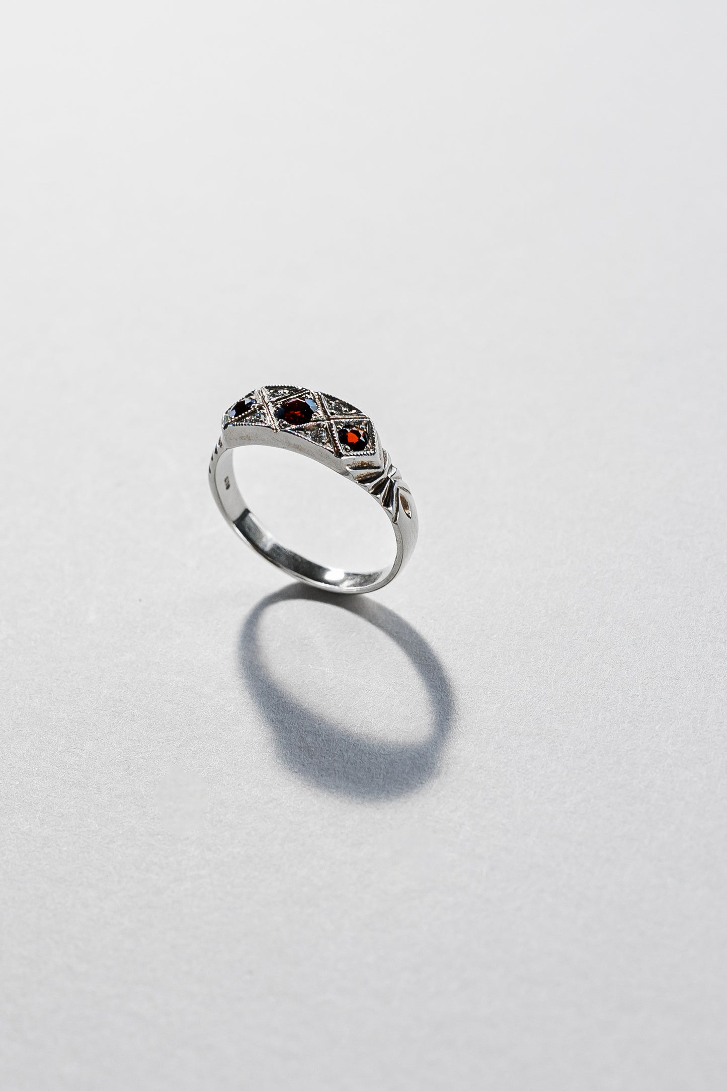 Lisa Webb The Pleiades Ring | STG Silver | Garnet & Diamond