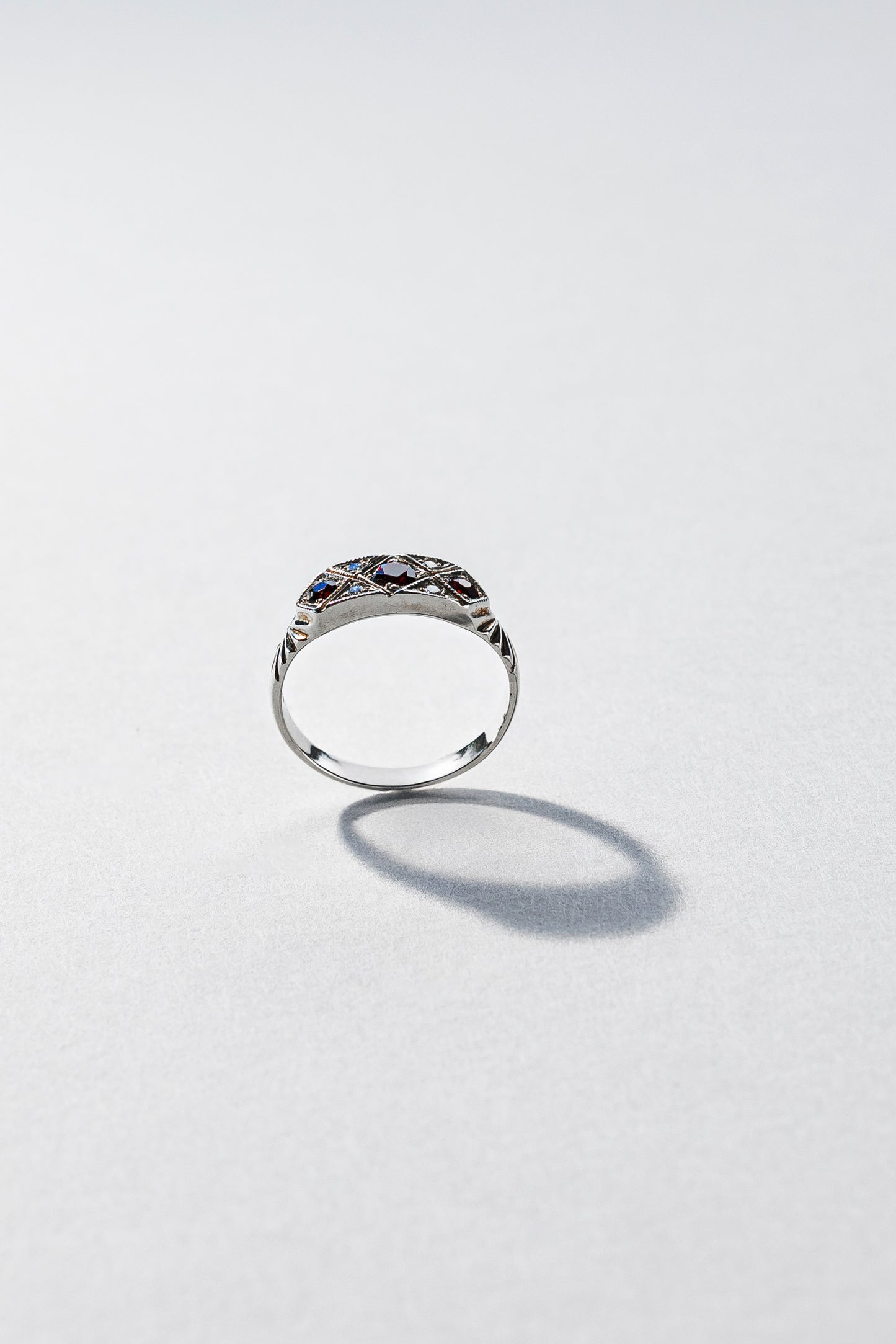 Lisa Webb The Pleiades Ring | STG Silver | Garnet & Diamond