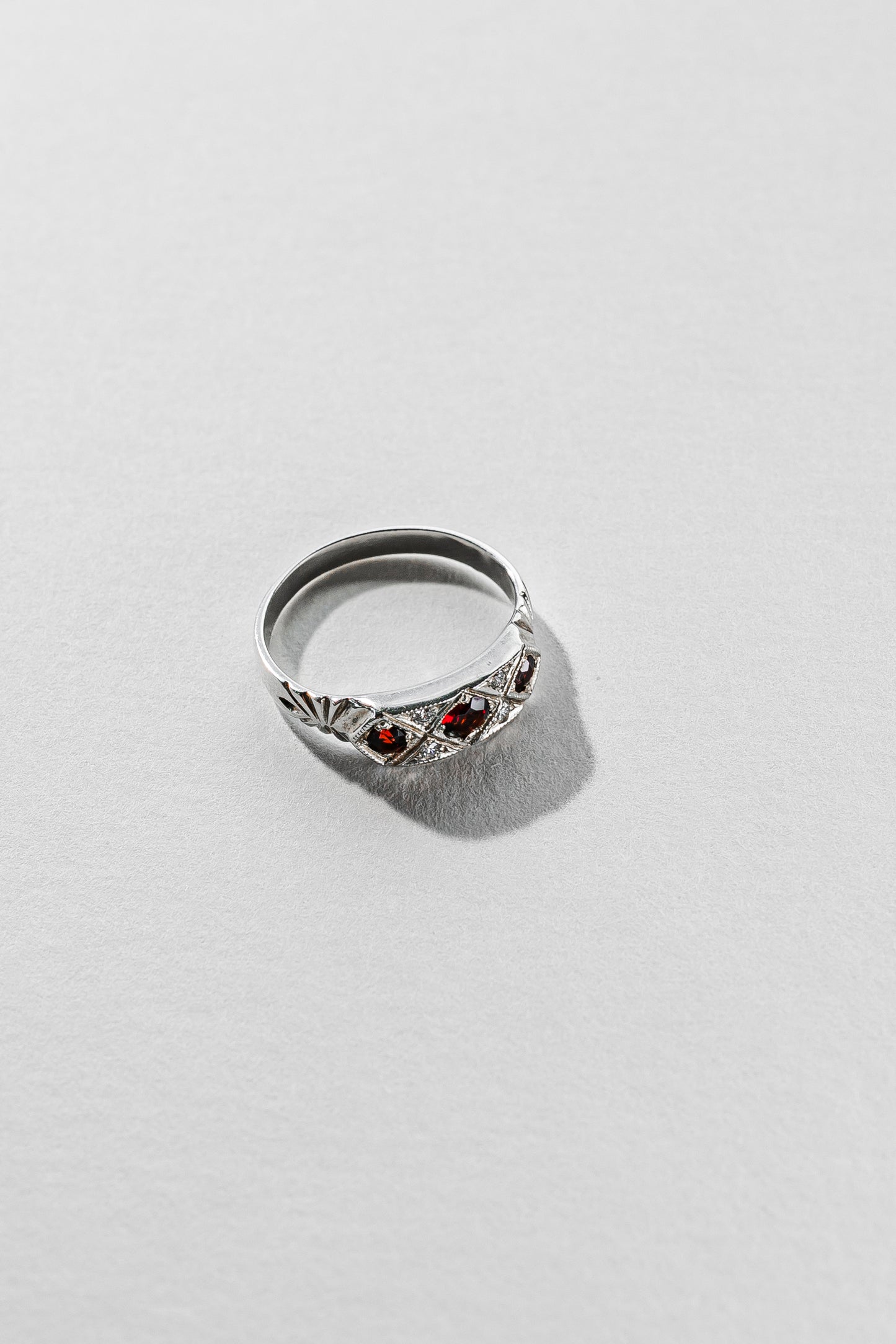 Lisa Webb The Pleiades Ring | STG Silver | Garnet & Diamond